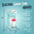 thumbnail image 2 of Retro Snow Cone Machine – Single-Serve Countertop Size – Shaved Ice Maker for Snow Cones, Slushies, & Hawaiian Ice - Includes Reusable Plastic Cup – Aqua, 2 of 7