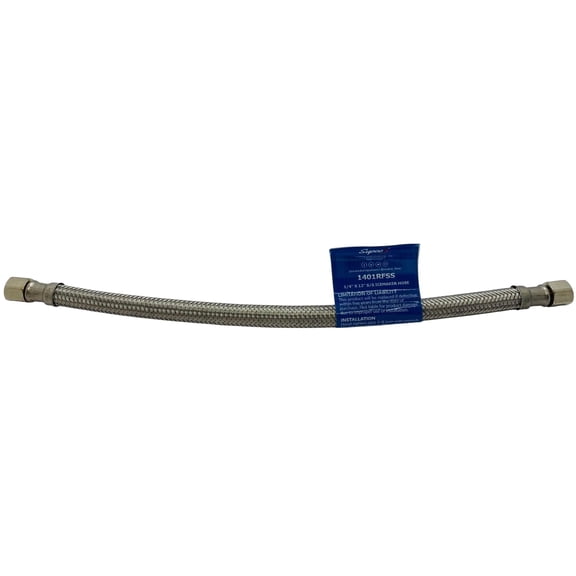 Supco ¼" X 12" Stainless Steel Icemaker Inlet/Fill Hose, 1401RFSS