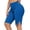 Blue, variant on Womens Plus Size Yoga Shorts, Solid Color High Waist Hip up Side Split Fitness Sport Shorts Red 5XL