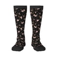 thumbnail image 2 of Picia Women Crew Soft Moisture-wicking Socks Flowers Pattern Design Cotton Socks, One Size fit All, 2 of 9