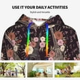 thumbnail image 4 of Kdxio Romantic Paris Print Womens Oversized Hoodies Sweatshirts Hooded Pullover Tops Sweaters Casual-XX-Large, 4 of 7