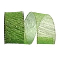 thumbnail image 3 of JAM Paper Mesh Christmas Emerald Green Polyester Ribbon, 10yd x 2.5in, 1/Pack, 3 of 4