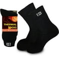 thumbnail image 2 of Feet Warmers Cold Weather Insulated Thermal Socks, Pack of 2 (Black, Women 9-11), 2 of 9
