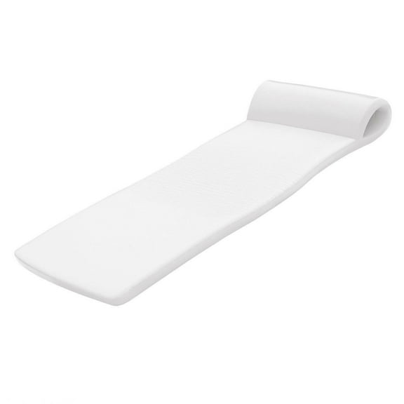 TRC Recreation Sunsation 1.75" Thick Foam Pool Float Lounger w/ Headrest, 4 Pack, White