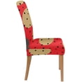 thumbnail image 3 of HATIART Rond et Cercle Motif Points Stretch Chaise Housse de Protection Siège Housse pour Salle à Manger Hôtel Mariage Ensemble de 1, 3 of 5