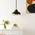 thumbnail image 2 of SAFAVIEH Bastion Oil Rubbed Bronze Iron Pendant Light with Shade, 2 of 5
