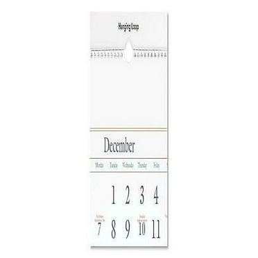 1PK AAGSW11528 Three-Month Reference Wall Calendar, 12 x 27, White Sheets, 15-Month (Dec to Feb): 2021 to 2023