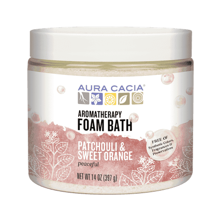 Aura Cacia Peaceful Patchouli & Sweet Orange Foam Bath, 14 oz