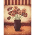 thumbnail image 2 of Poloson, Kimberly 20x24 Black Ornate Wood Framed with Double Matting Museum Art Print Titled - Red Daisies, 2 of 4