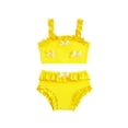thumbnail image 2 of YOUYEDIAN 2 Piece Toddler Swimsuit Girl Teen Cute Sleeveless Spaghetti Straps Tankini Tops Bathing Suits Summer Beach High Waist Swimwear Set (Yellow#02, 2-3 Years), 2 of 4