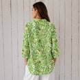 thumbnail image 2 of Nyfairy Plus Size Women's Halloween Print Long Sleeve Button Down Casual Shirt, 2 of 5