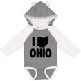 thumbnail image 3 of Inktastic I Love Ohio with State Silhouette Boys or Girls Long Sleeve Baby Bodysuit, 3 of 5