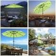 thumbnail image 3 of Yescom 9 Ft 3 Tier Patio Umbrella with Solar LED Crank Tilt Button Aluminum Outdoor, 3 of 9