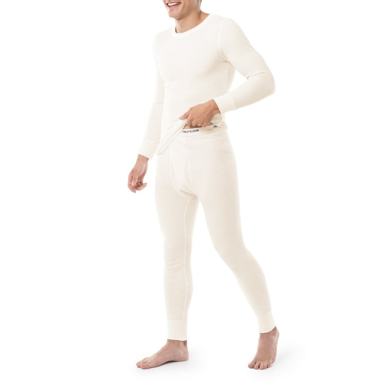 Fruit of the Loom Men s 2 Pack Thermal Waffle Performance Pants Super Soft Sizes S 5XL Walmart