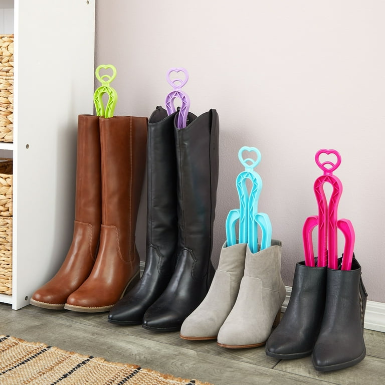10 Pack Boot Shapers for Tall Boots - Folding Boot Trees, Support Stands,  Stand Up Inserts for Women and Men (13 in) 
