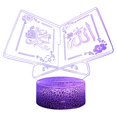 thumbnail image 1 of Islam Eid Ramadan LED Light 3d Moon Lamp With Touch 16 Color Mubarak Gifts For Home Decor Muslims Believers, 1 of 11
