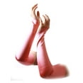 thumbnail image 1 of Ladies Fingerless Satin Opera Gloves, Grapefruit, 1 of 1