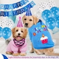 thumbnail image 6 of Dog Birthday Gift Set Supplies - Birthday Bandana, Sweater & Party Hat for Small, Medium & Extra Large Dogs Girl and Boy, 6 of 7