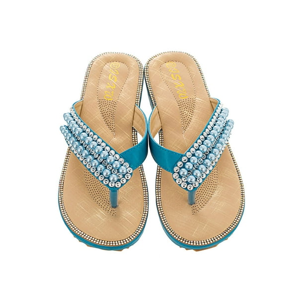 Avamo Wedge Flip Flops for Women Arch Support Thong Sandals Comfort