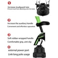 thumbnail image 4 of 24V 2-in-1 Cordless Tiller & Cultivator with Extension Pole, 2×4.0Ah Batteries Electric Garden Rototiller, Handheld Soil Cultivator for Weeding Trenching Lawn Care (2 * 24V Battery), 4 of 7