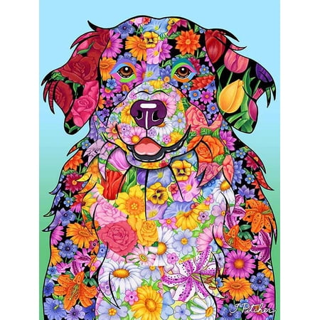 Bernese Mountain Dog - Best of Breed Flowers Design House Flag