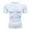 #01-White, variant on Men Compression Short Sleeve Shirt Sport Gym Training Quick Dry Tight T-shirt Lightweight Cool Dry Rashguards Compression Sports Workout T-Shirt