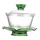 thumbnail image 3 of Juego de té de vidrio Kungfu con tapa, taza de té grande, juego de tetera de vidrio para el hogar para oficina Verde, 3 of 9