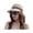 Beige One Size, variant on Sun Hat Sun Protection Wide Brim Windproof Anti-UV Adjustable Bee Decoration Hand Weaving Sun Visor Hat Daily Accessory