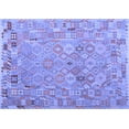 thumbnail image 1 of Ahgly Company Indoor Rectangle Abstract Blue Contemporary Area Rugs, 7' x 10', 1 of 4