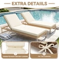 thumbnail image 5 of YEERSWAG 72x21x3 Inch Recliner Cushion Chaise Lounge Cushion Non Slip Waterproof Anti-fading Chair Cushion,Outdoor Living Adjustable Beach Patio Garden Furniture Cushion with Ties, 5 of 10