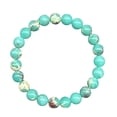 thumbnail image 1 of Pulsera de piedra natural para hombres y mujeres de cristal verde de cuentas de joyería hecha a mano Unisex Boho para el uso diario, 1 of 6