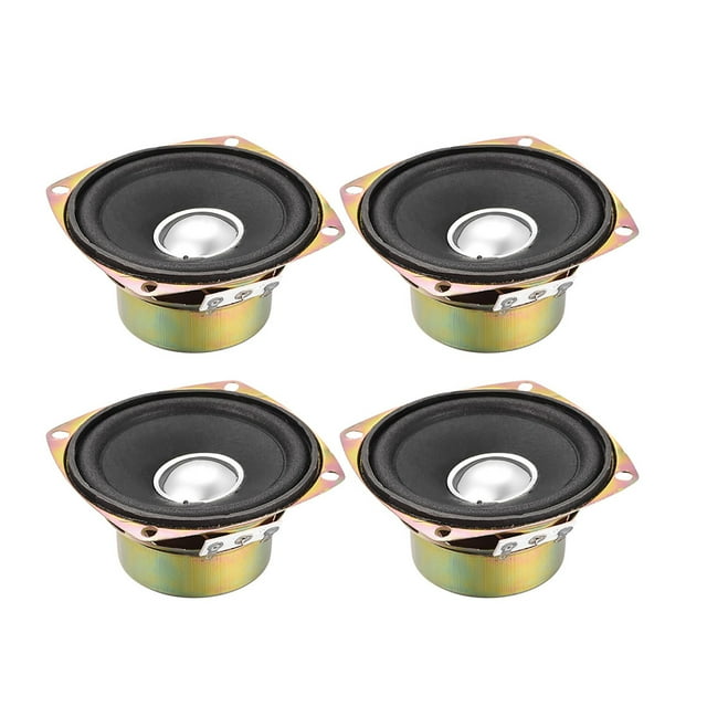 Altavoz Tweeter Antimagnético de 10W 4 Ohm 3 Pulgadas 78x78x39mm 4PCS