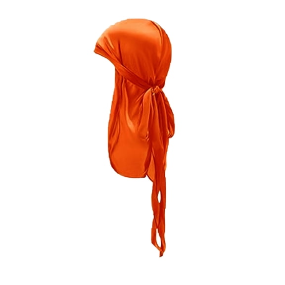 Kids Satin Bandana Stretchy Long Tail Headscarf for Girls and Boys Hair Daily Casual Hat Elastic Turban Headwrap Size 3-14 Years