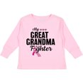 thumbnail image 3 of Inktastic Breast Cancer Awareness My Great Grandma is a Fighter Boys or Girls Long Sleeve Toddler T-Shirt, 3 of 5