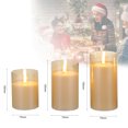 thumbnail image 3 of Kit de luces de velas sin llama parpadeantes de 3 piezas con controlador Efecto de iluminación bril Tomshoo Lámpara colgante, 3 of 7