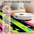 thumbnail image 6 of Design&I 3'x5' Ultra Soft Throw Mat, Record Vinyl Retro Turntable Stripes Musical Notes Paint Splatter None Fluffy Washable Easy Care Indoor rug for Bedside Hallway, 6 of 7