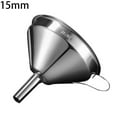 thumbnail image 1 of Stainless Steel Funnel with Handle Kitchen Filling Metal Hopper 11 13 15cm, 1 of 11