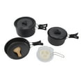 thumbnail image 1 of Camping Cooking Pots Set, Camping Cookware Anti Stick Aluminum Oxide with Bowls for Outdoor, 1 of 7
