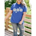 thumbnail image 6 of XCHQRTI Daisy T Shirts Women Plus Size Graphic Tshirts Casual Short Sleeve Oversized Tee, 6 of 7