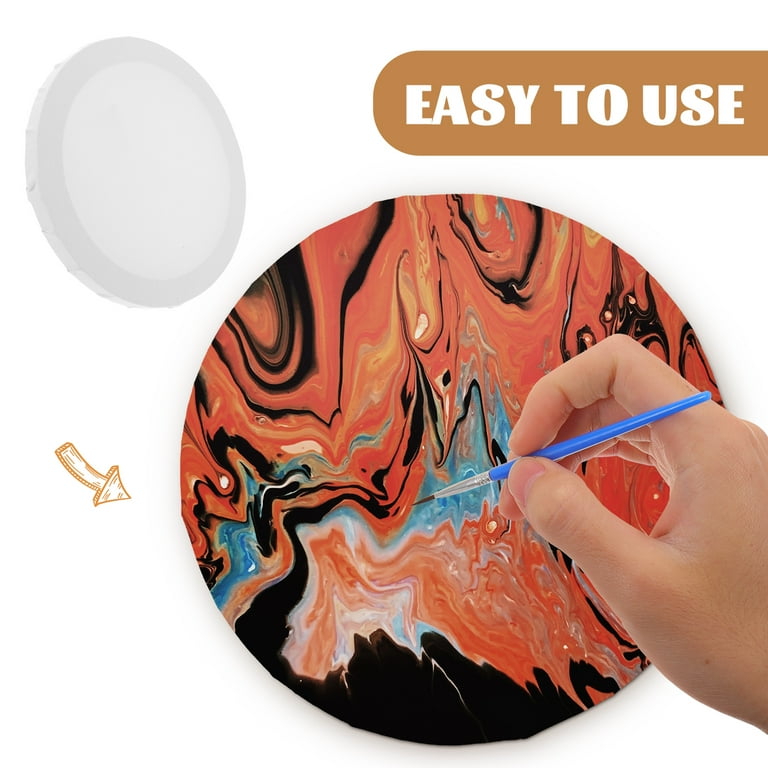 Round Painting Canvas Panel Blank Panel Canvas Drawing Board for Oil  Acrylic Painting 
