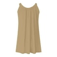 thumbnail image 5 of Vestido holgado con tirantes estilo playa para mujer: vestido de verano ligero y elástico con cuello en V, 5 of 5