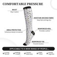 thumbnail image 3 of Lsque Monkey Submarine Captain Pattern Sport Compression Socks for Men & Women 15-20 mmHg Knee High Nurse Pregnant Running Medical and Travel Athletic, 3 of 6