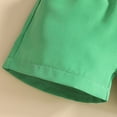 thumbnail image 6 of BOBOGOJP Baby Boy Outfits Dress Clothes Bowtie Tractor Romper Shirts Suspender Shorts Overalls Set Summer Suit Green for Size 0-3 Months, 6 of 9