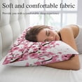 thumbnail image 5 of Cherry Flower Throw Pillow Covers, Spring Blossoms Pink Floral Branches Soft Breathable Pillow Cases with Invisible Zipper for Sleeping, Queen Size Pillowcases for Couch Bed Sofa Chair 20x30 Inches, 5 of 9