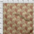 thumbnail image 3 of oneOone Cotton Cambric Brown Fabric Ocean Underwater Life Sewing Fabric By The Yard Printed Diy Clothing Sewing Supplies 42 Inch Wide, 3 of 4