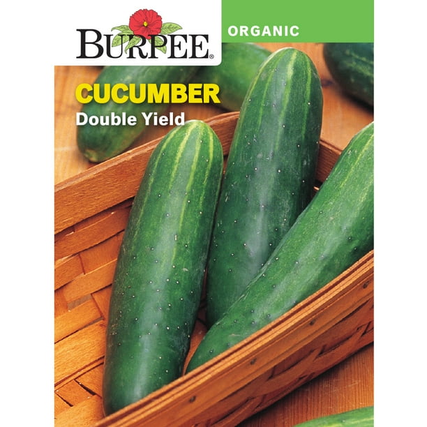 Burpee Organic Double Yield Cucumber Vegetable Seed, 1pack