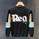 thumbnail image 3 of Sudaderas para hombre cuello redondo ropa de hombre sin capucha jersey letras cuello redondo top verde overfit algodón harajuku moda cálida, 3 of 4