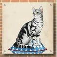 thumbnail image 3 of Epic Art 'Lady Cat I' by Grace Popp, Acrylic Wall Glass, 36"x36", 3 of 7