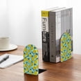 thumbnail image 5 of Naloa Lemon1 Wood Non-Skid Bookend for Shelves,Book Ends for Heavy Books, Book Stand for CDs,1 Pair, 5 of 7