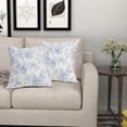 thumbnail image 3 of White Blue Chinoiserie Pillow Covers 16x16 Set of 2 Decorations Vintage Floral Throw Pillow Covers Boho Decor Rustic Pillowcases Farmhouse Pattern Soft Cozy for Sofa Bed Chair Home Decorative, 3 of 4